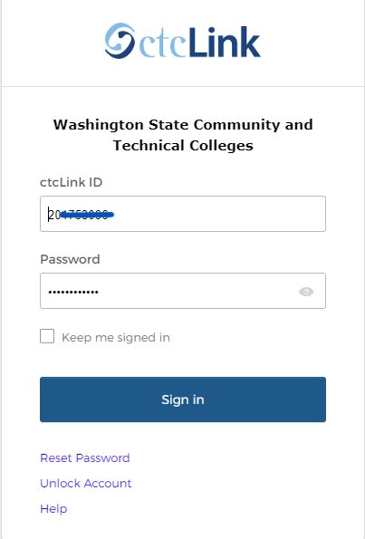 ctcLink login