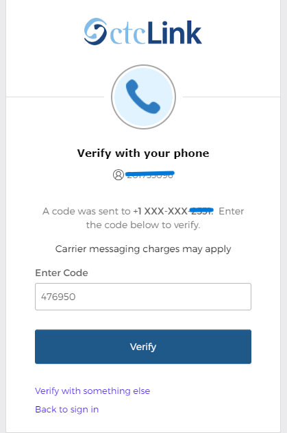 Verify with your phone 