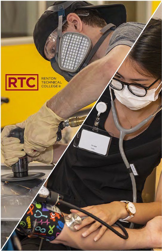 RTC students working in labs and shop